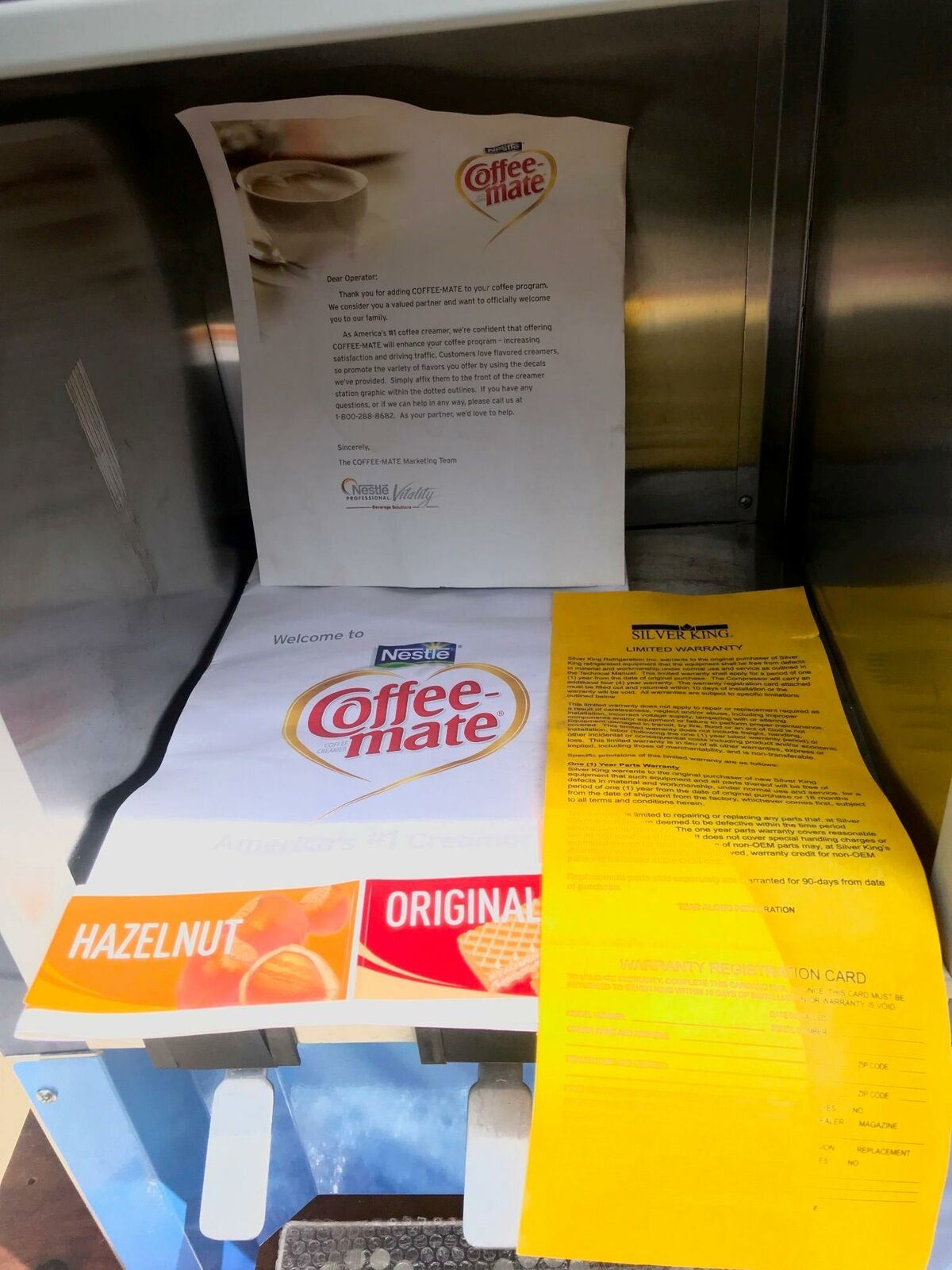 SILVERKING SKNES3B COMMERCIAL 3 FLAVOR ICED COFFEE CREAMER DISPENSER FREE SHIP