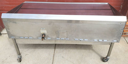 TOP-OF-THE-LINE KEATING MIRACLEAN 72x36FLD GAS GRIDDLE WHEELS WARRANTY FREE SHIP