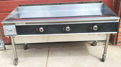 TOP-OF-THE-LINE KEATING MIRACLEAN 72x36FLD GAS GRIDDLE WHEELS WARRANTY FREE SHIP