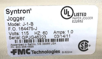 SYNTRON JOGGER J-1-B GUARANTEED PERFECT WATCH VIDEO FREE SHIP