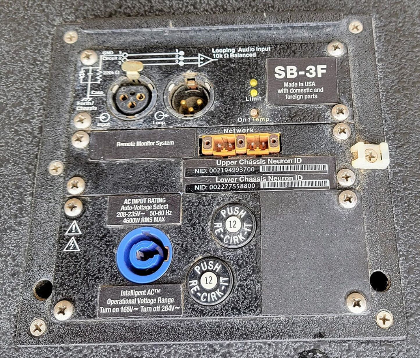 Rare MEYER SOUND SB-3F 9000W SPEAKER UMichigan BIGHOUSE FootballStadium FREESHIP