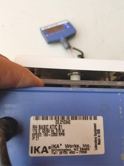 IKA RH BASIC KT/C-SI HOT PLATE MAGN STIRRER & ETS-D5 PROBE WATCH VIDEO FREE SHIP