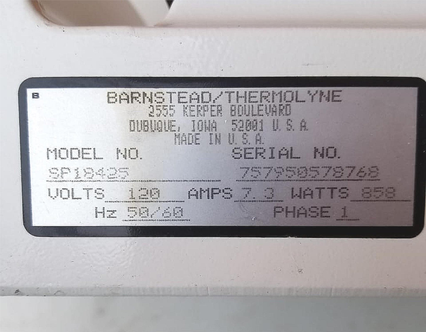 BARNSTEAD THERMOLYNE NUOVA SP18425 HOT PLATE STIRRER 90 Day Warranty FREE SHIP