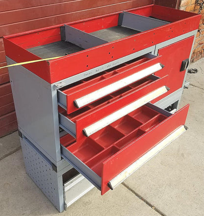 BOTT UTILITY VEHICLE VAN TRUCK TOOL STORAGE BIN CABINET DRAWER SYSTEM FREE SHIP