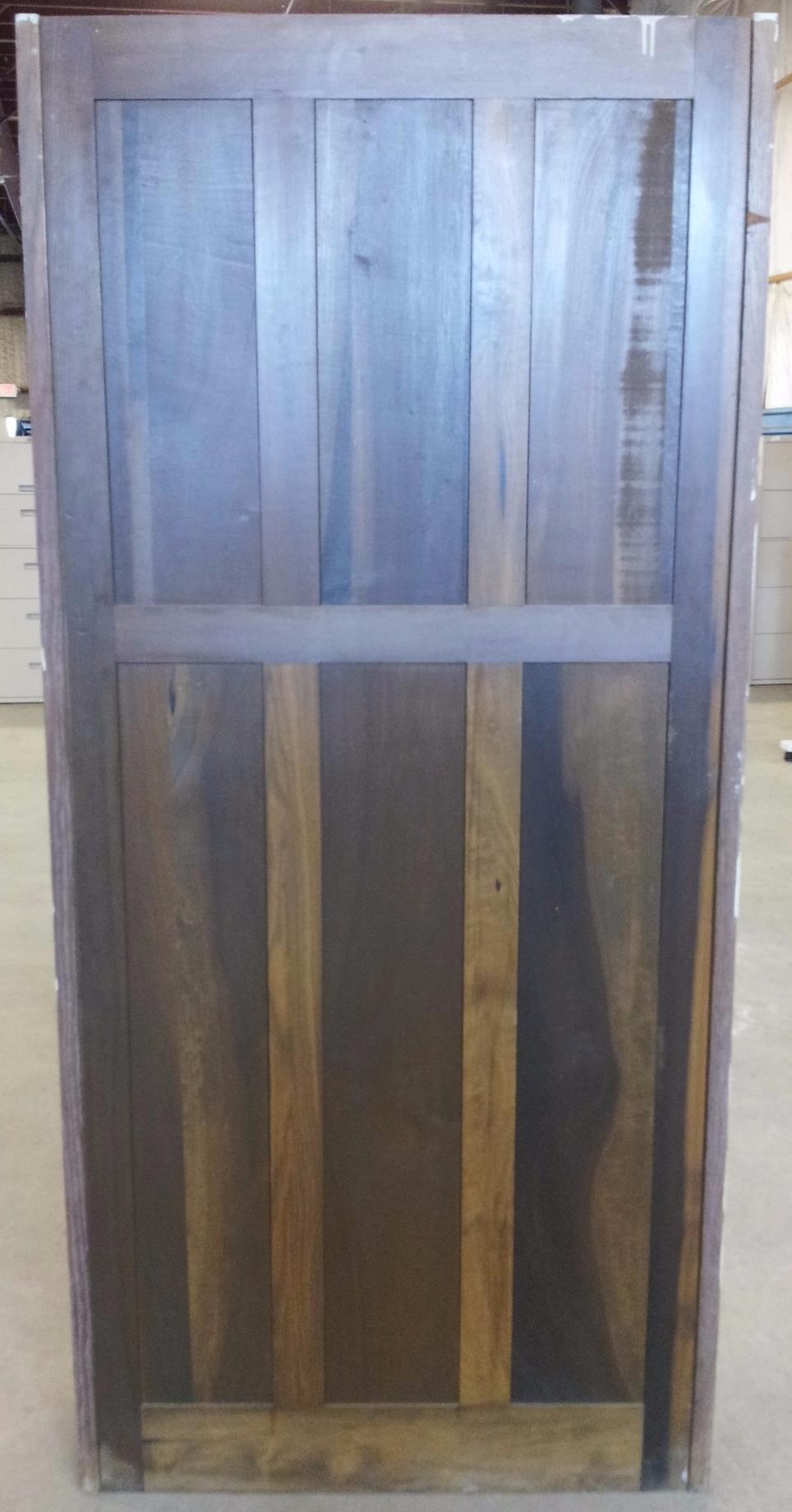 VINTAGE OAK  BOOKSHELF BOOKCASE with TWO GLASS DOORS Lock & no key