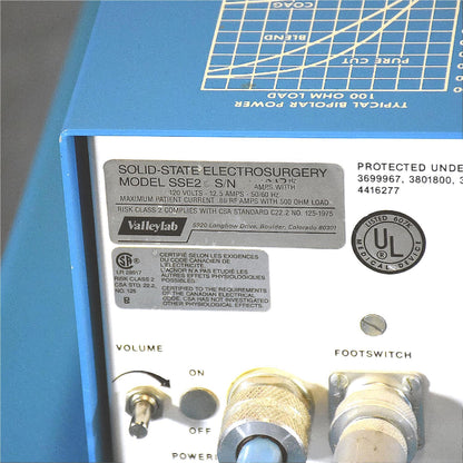 VALLEYLAB SSE2 ELECTROSURGICAL GENERATOR FOOT REMOTE w/POSSIBLE CART WATCH VIDEO