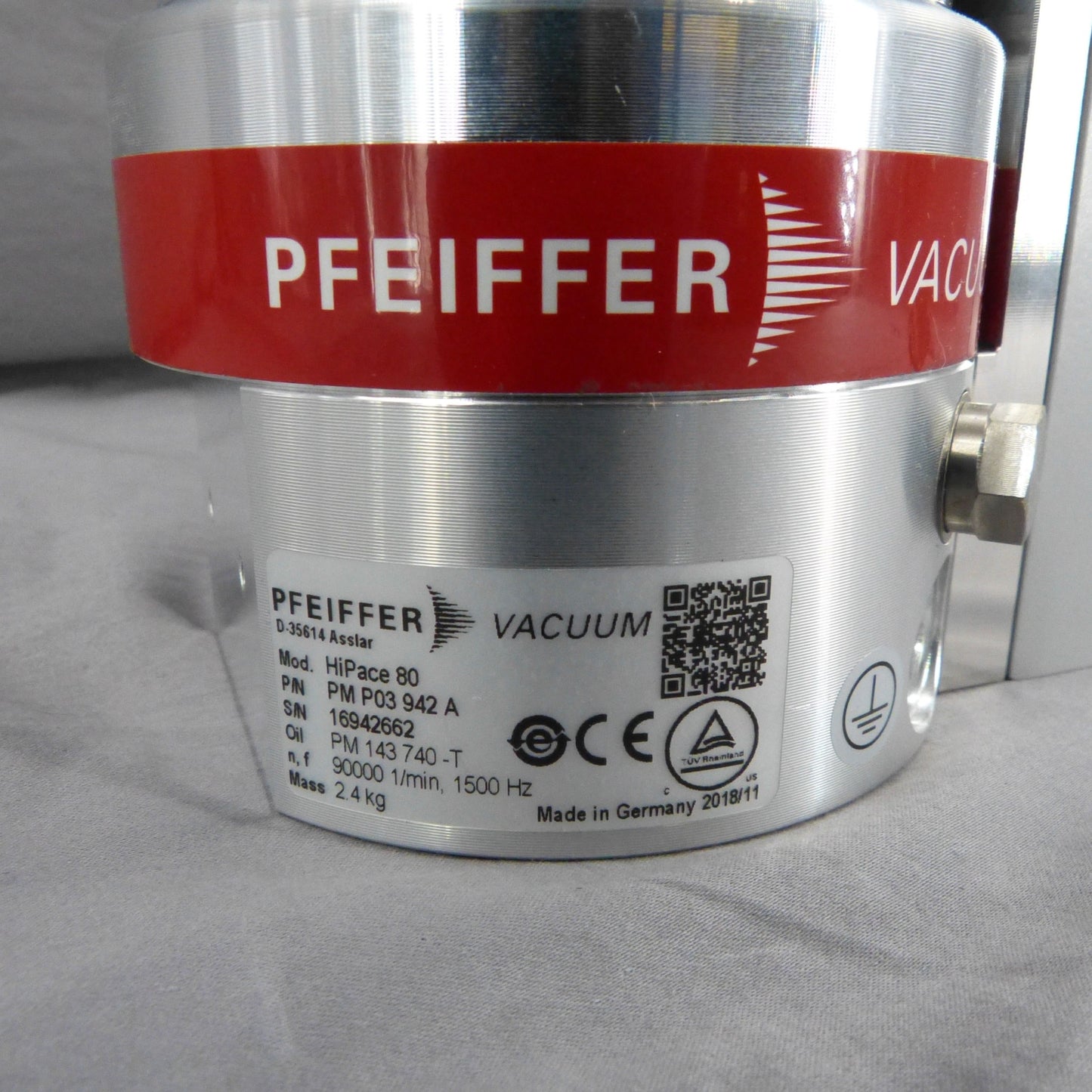 PFEIFFER HiPACE 80 PM P03 942 + TC 110 TURBOMOLECULAR VACUUM PUMP FREE SHIP