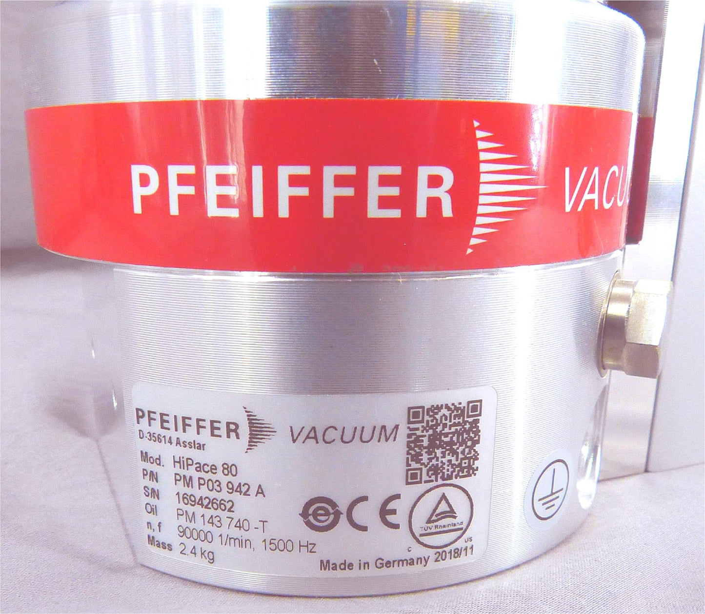 PFEIFFER HiPACE 80 PM P03 942 + TC 110 TURBOMOLECULAR VACUUM PUMP FREE SHIP
