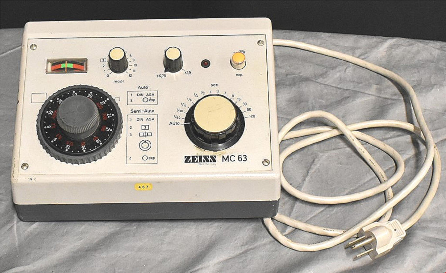 LOT OF 1980's ZEISS PHOTOMICROSCOPE M-63 35mm CYLINDER AUTO EXPOS PARTS FREESHIP