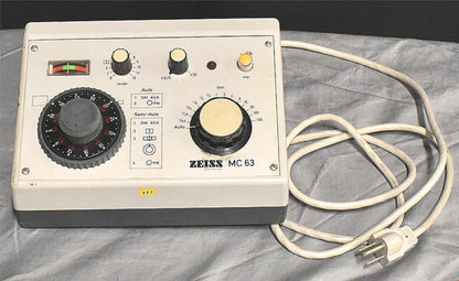 LOT OF 1980's ZEISS PHOTOMICROSCOPE M-63 35mm CYLINDER AUTO EXPOS PARTS FREESHIP