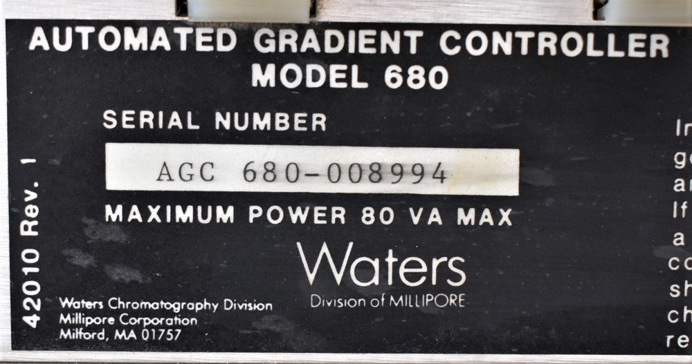 90DAYWARRANTY WATERS 680 GRADIENT CONTROLLER DIFFERENTIAL REFRACTOMETER FREESHIP