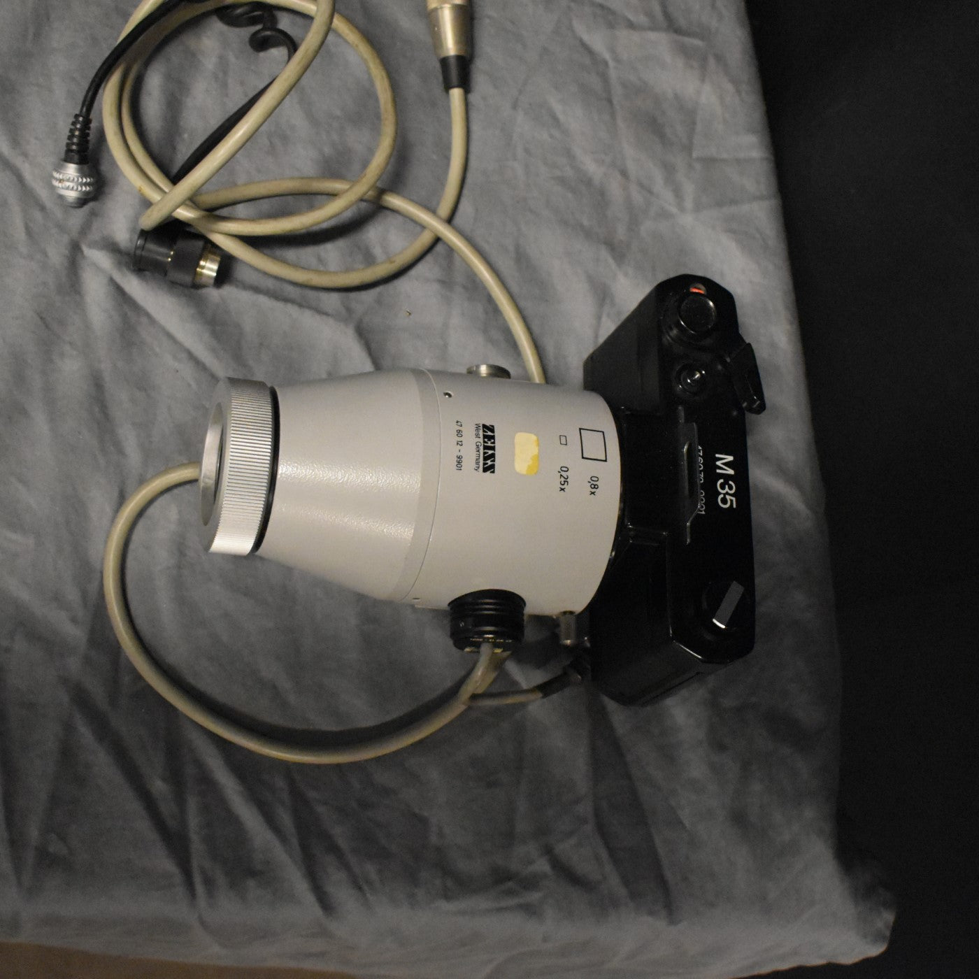 LOT OF 1980's ZEISS PHOTOMICROSCOPE M-63 35mm CYLINDER AUTO EXPOS PARTS FREESHIP