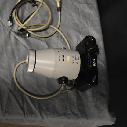 LOT OF 1980's ZEISS PHOTOMICROSCOPE M-63 35mm CYLINDER AUTO EXPOS PARTS FREESHIP