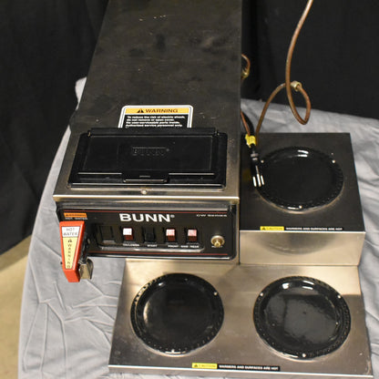 BUNN-O-MATIC 3 WARMER POUR OVER COFFEE BREWER MODEL CWTF15 w/SPOUT FREE SHIPPING