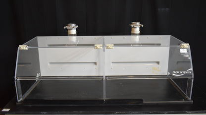 (2) FLOW SCIENCES VBSE VENTED 3ft SAFETY ENCLOSURE FUME HOOD