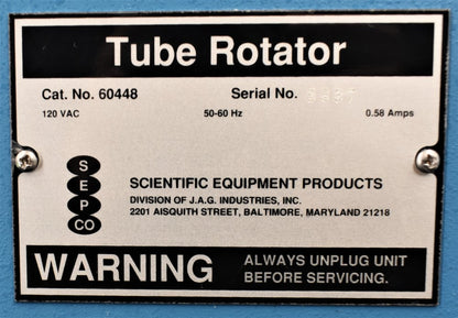 SCIENTIFIC 60448 TUBE ROTATOR FREE SHIP