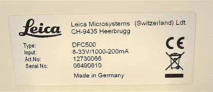 LEICA DFC500 FIRE WIRE MICROSCOPE CAMERA HEAD & 6Pin PRINTER CABLE FREE SHIPPING