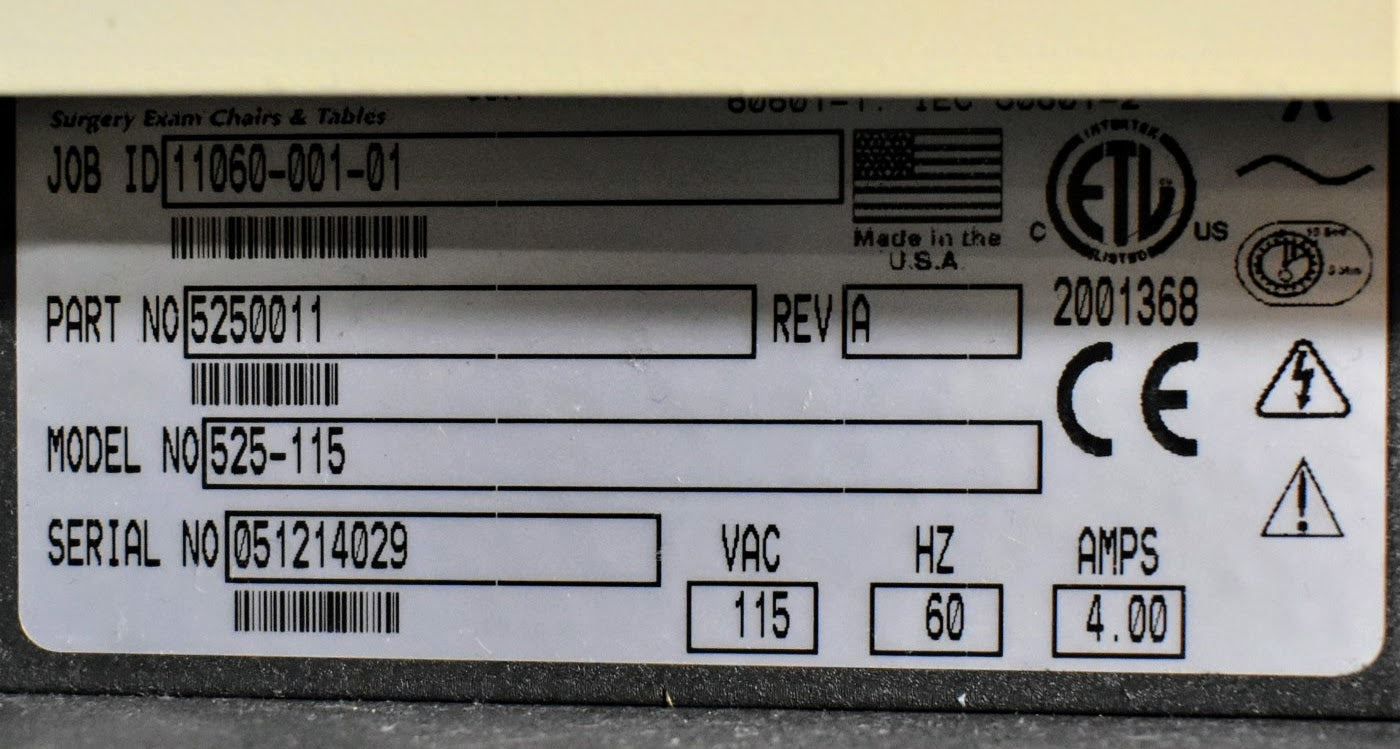 PERFECT NO FLAWS MTI POWER EXAM CHAIR 90-DAY-WARRANTY WATCH VIDEO FREE SHIPPING