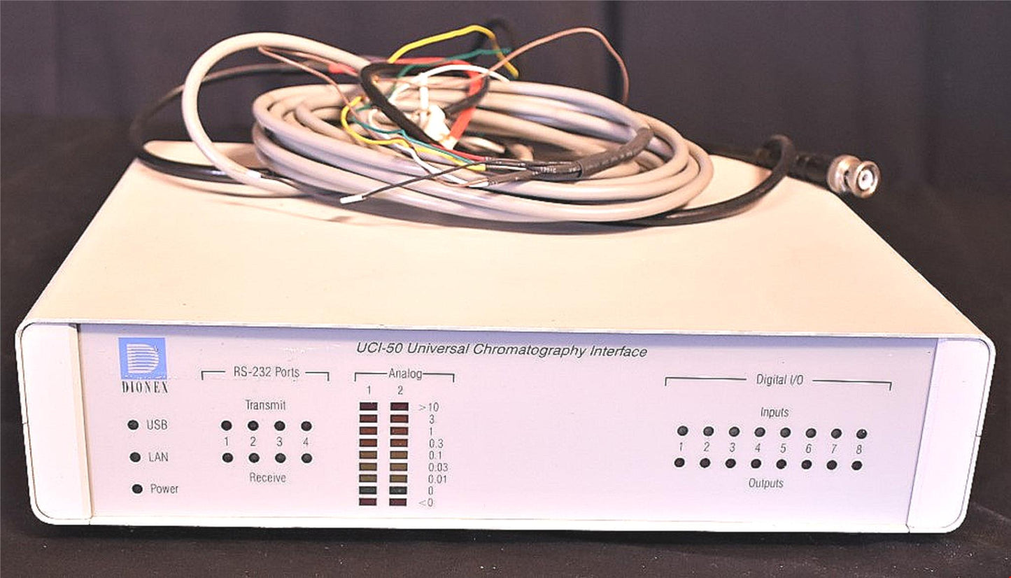 WARRANTY DIONEX UCI-50 UNIVERSAL CHROMATOGRAPHY INTERFACE BONUS CABLES FREE SHIP