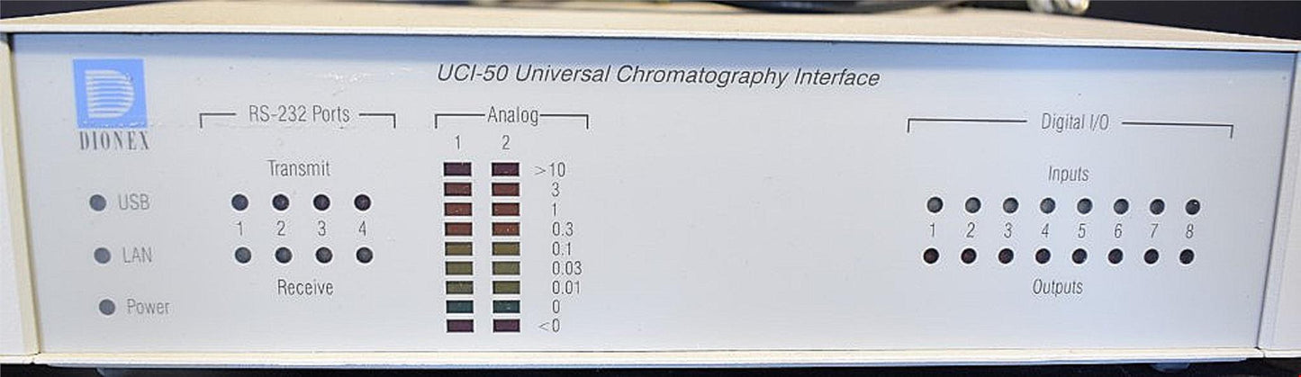 WARRANTY DIONEX UCI-50 UNIVERSAL CHROMATOGRAPHY INTERFACE BONUS CABLES FREE SHIP