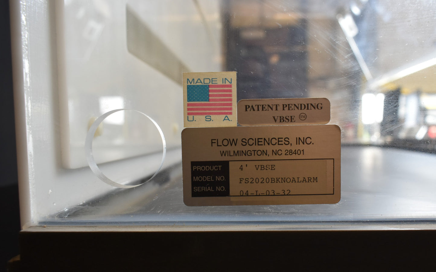 (2) FLOW SCIENCES VBSE VENTED 3ft SAFETY ENCLOSURE FUME HOOD