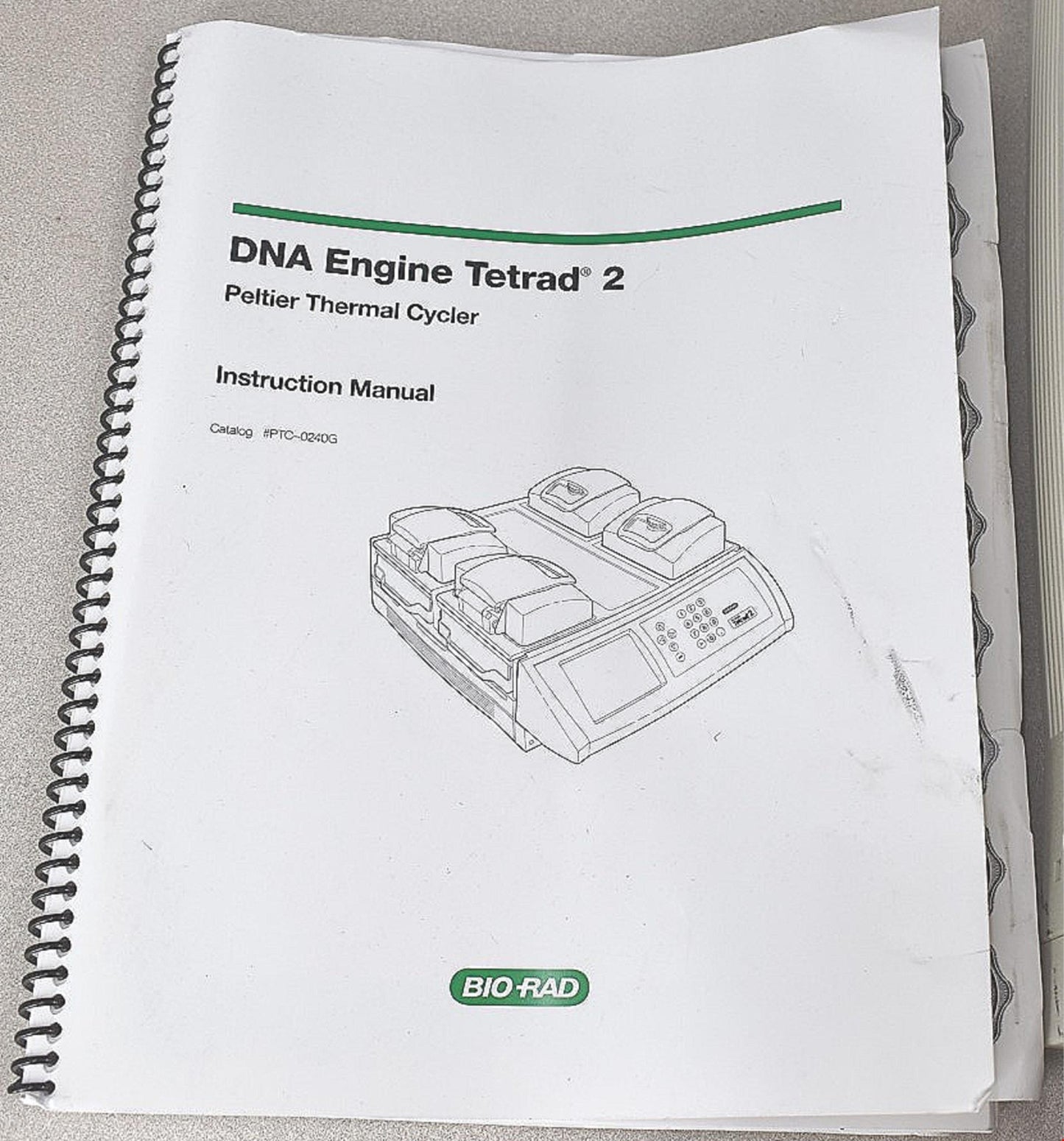 BIORAD PTC0240C TETRAD2 PELTIER PROGRAMMABLE 96WELL THERMAL CYCLER 4 ALPHA BLOCK