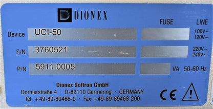 WARRANTY DIONEX UCI-50 UNIVERSAL CHROMATOGRAPHY INTERFACE BONUS CABLES FREE SHIP