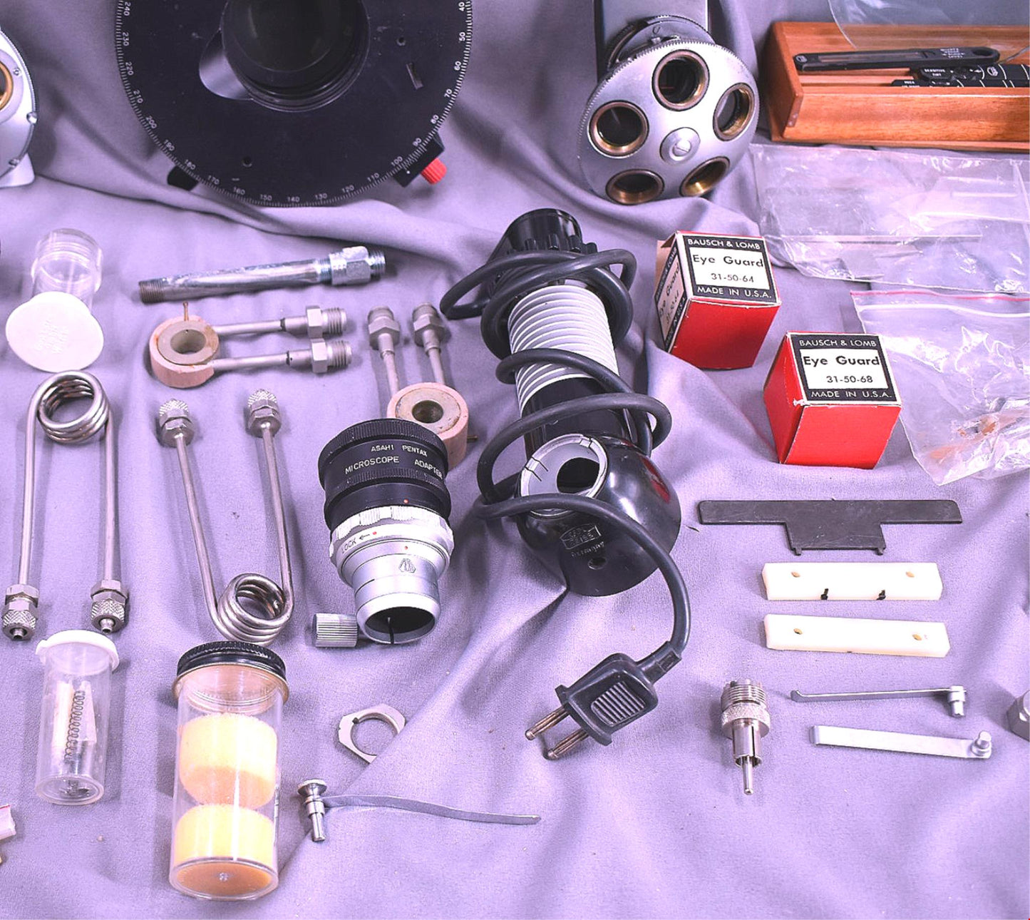 LOT OF MICROSCOPE PARTS ROTARY STAGE CONDENSER FREE SHIPPING