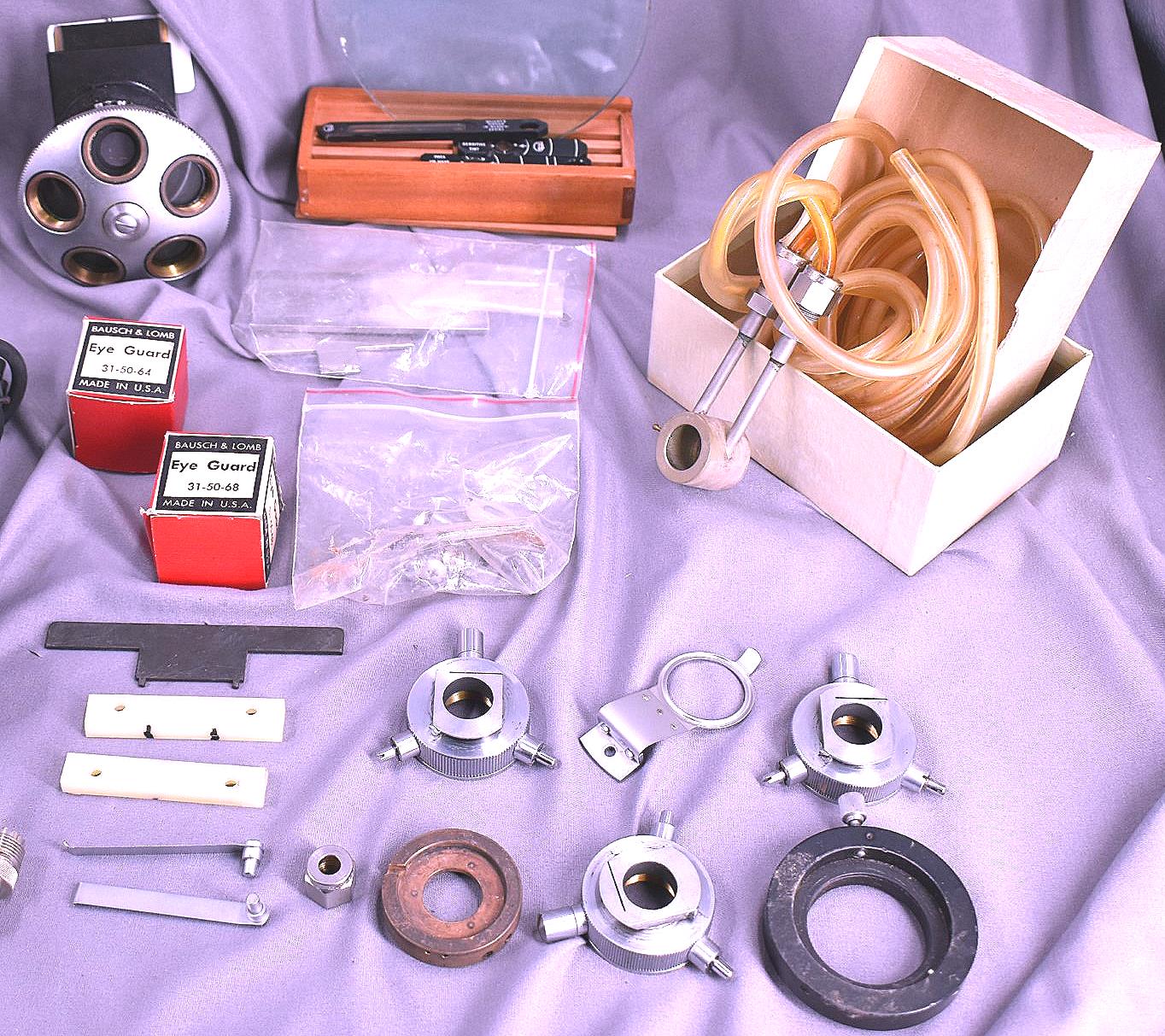 LOT OF MICROSCOPE PARTS ROTARY STAGE CONDENSER FREE SHIPPING