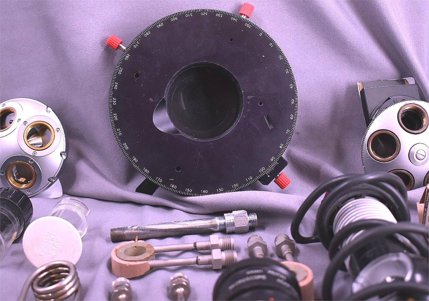 LOT OF MICROSCOPE PARTS ROTARY STAGE CONDENSER FREE SHIPPING