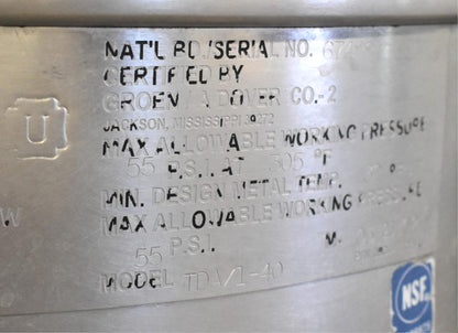 RARE 3 UNIT STATION GROEN TDA/1-40 DIRECT STEAM 30 GALLON TILT KETTLES FREESHIP