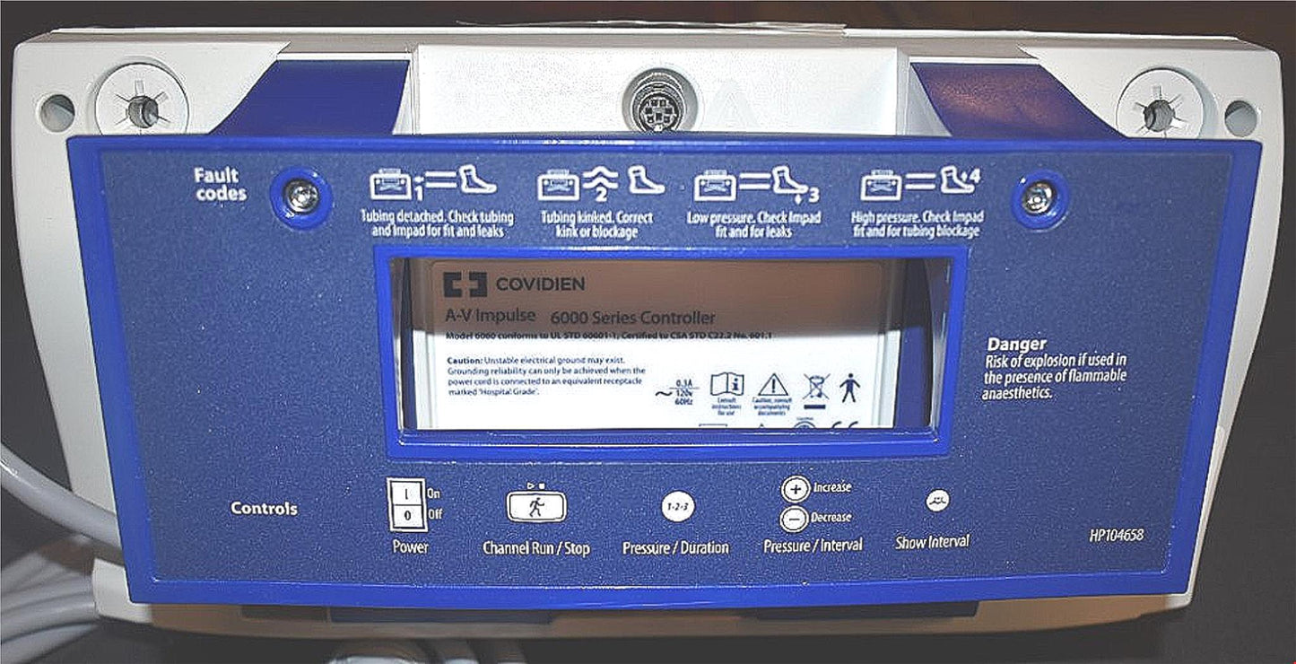 BRANDNEW COVIDIEN 6060 A-V IMPULSE FOOT COMPRESSION PUMP OPERAT MANUAL FREESHIP