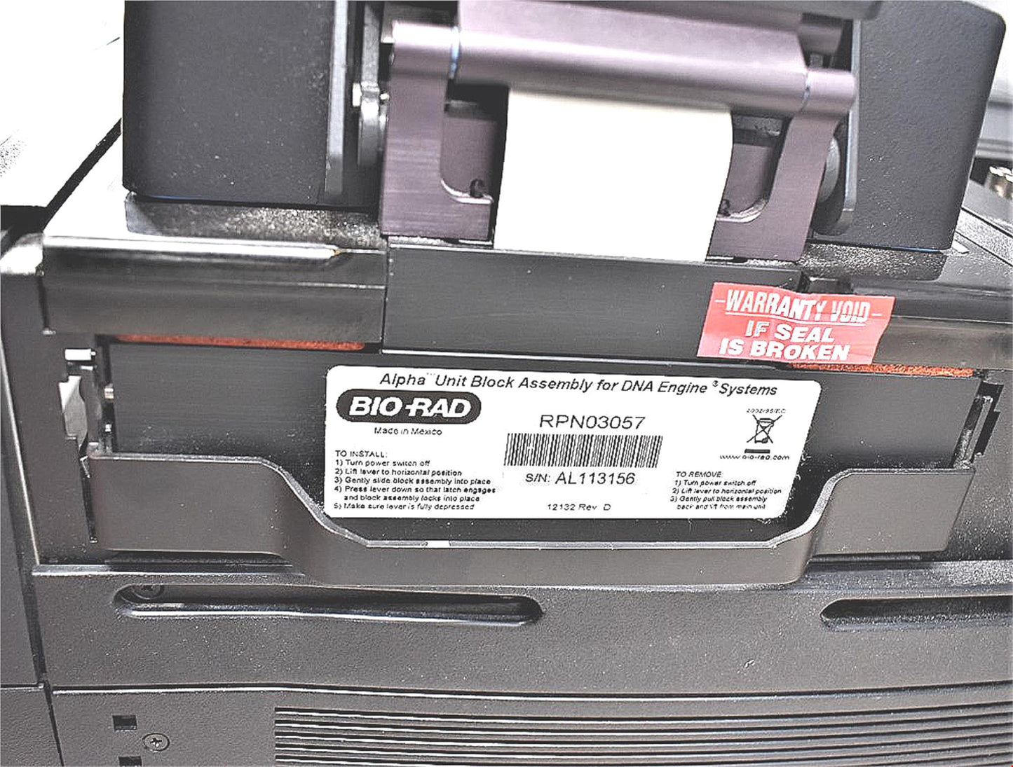 FOR PARTS PTC240 BIORAD TETRAD-2 PELTIER PROGRAMMABLE THERMAL CYCLER WELL HOT