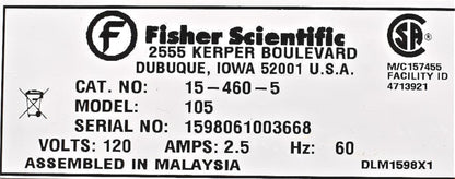 FISHER ISOTEMP 105 SINGLE CHAMBER WATER BATH with LID 100% PERFECT FREE SHIPPING