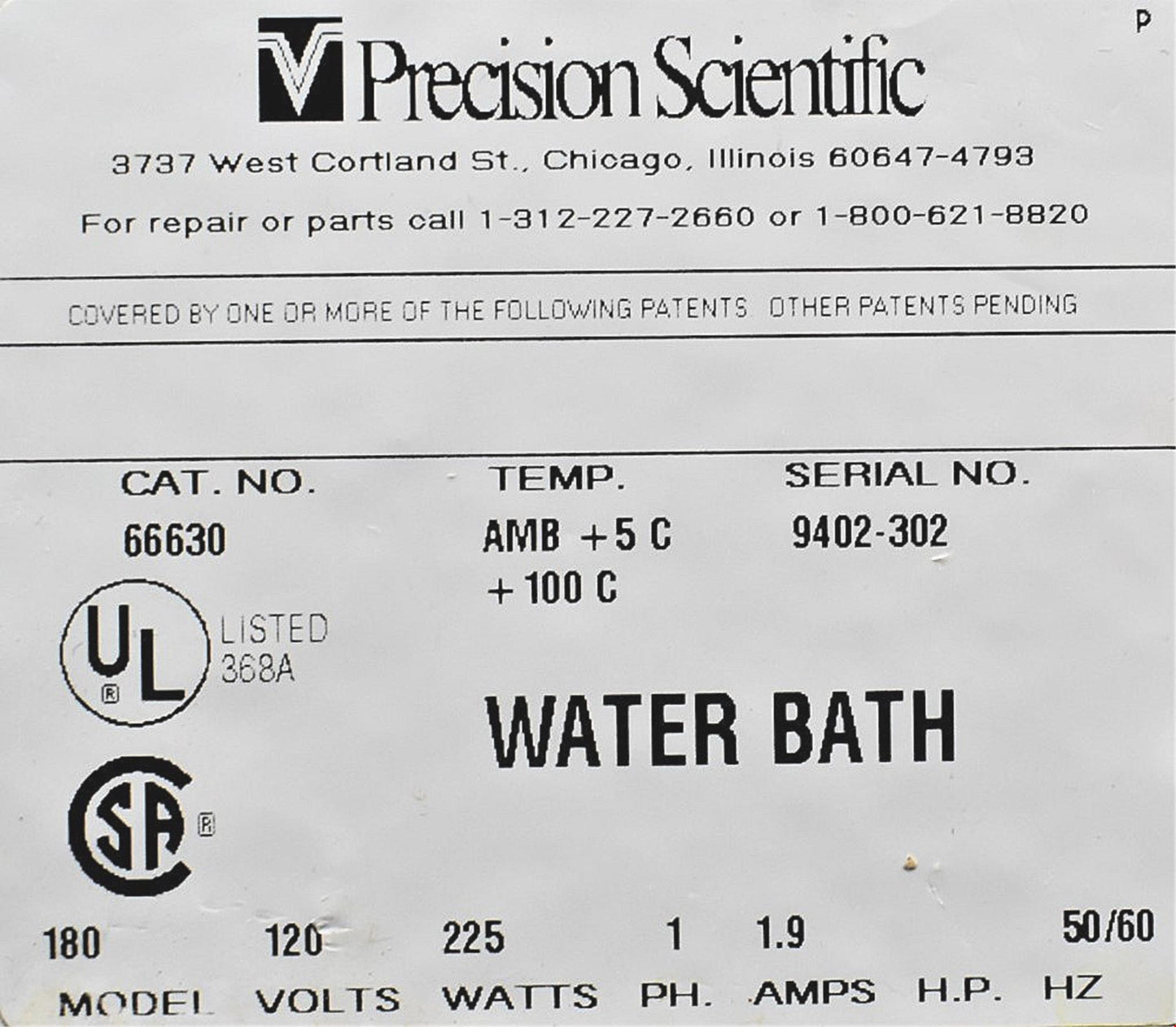 PRECISION SCIENTIFIC 180 HEATED WATER BATH with LID 90-DAY-WARRANTY FREE SHIP