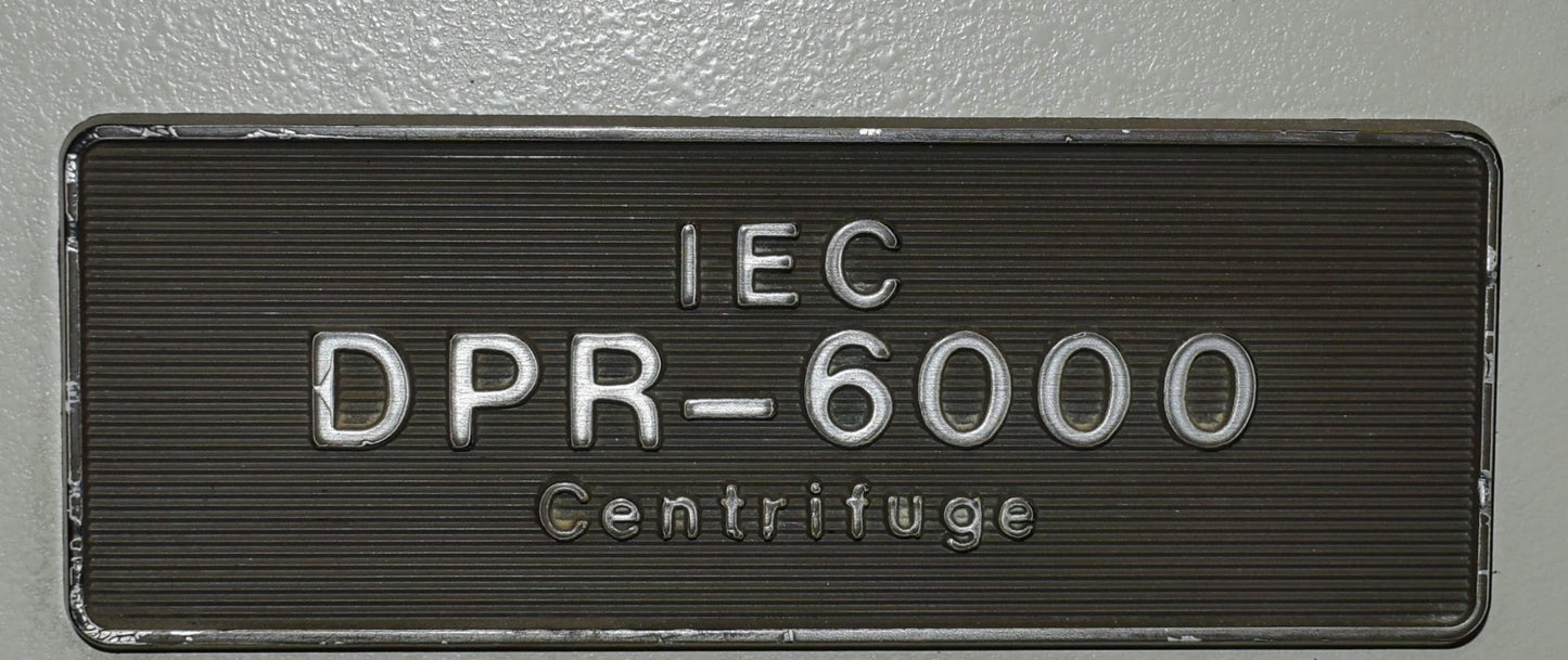 DAMON IEC DPR6000 REFRIGERATED FLOOR ULTRA-CENTRIFUGE ROTOR WATCH VIDEO FREESHIP
