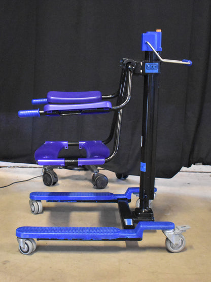ARJO 17" Up To 36" MANUAL PATIENT TRANSFER LIFT up to 300 lbs PLEASE WATCH VIDEO