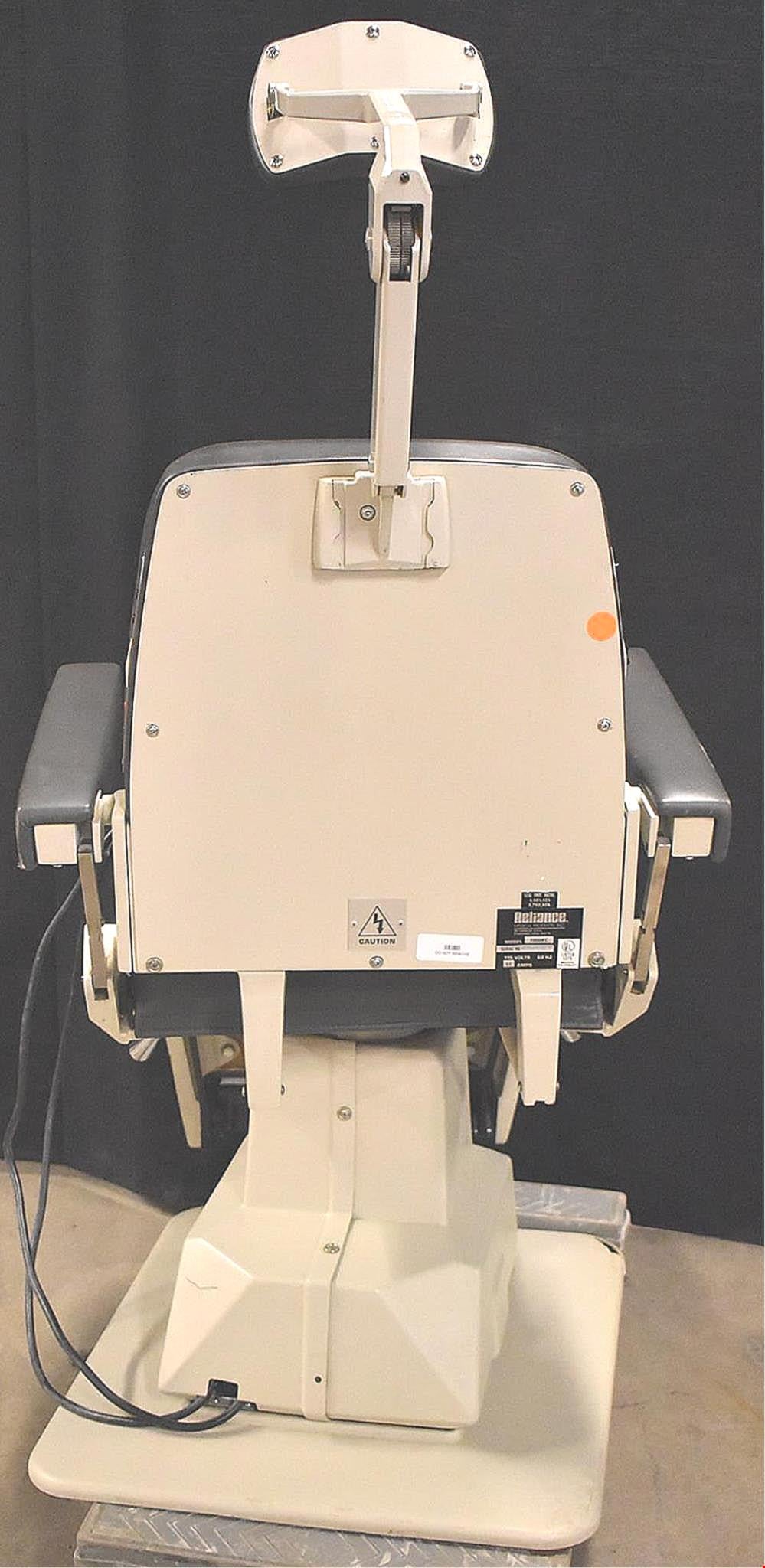 RELIANCE 7000HFC OPHTHALMOLOGIC POWER EXAM CHAIR & INSTRUMENT STAND WATCH VIDEO
