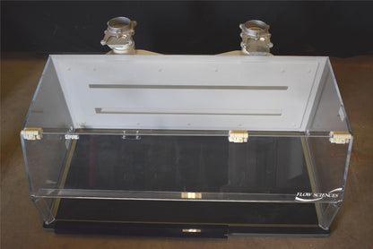 FLOW SCIENCES VBSE VENTED 3ft SAFETY ENCLOSURE FUME HOOD with 2 FAN FILTER MOUNT