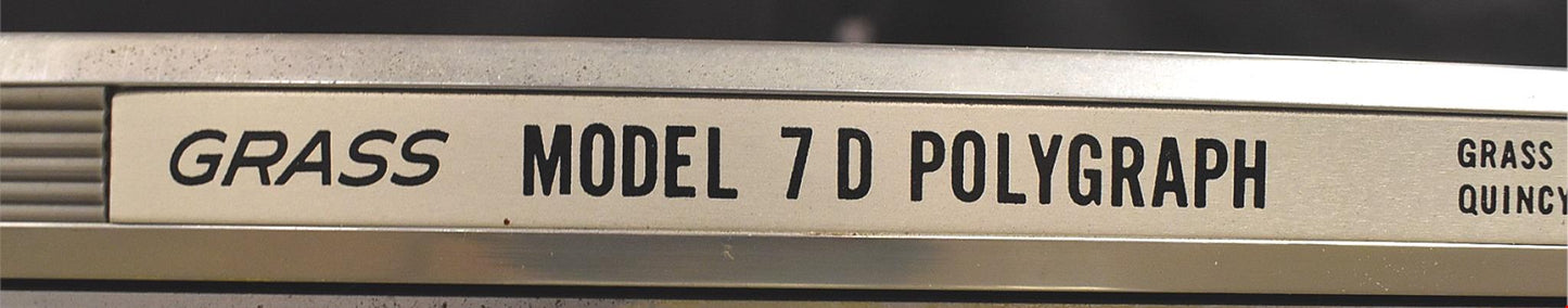 VINTAGE GRASS ® 7DA POLYGRAPH LIE DETECTOR MACHINE & EXTRA ACCESSORIES FREE SHIP