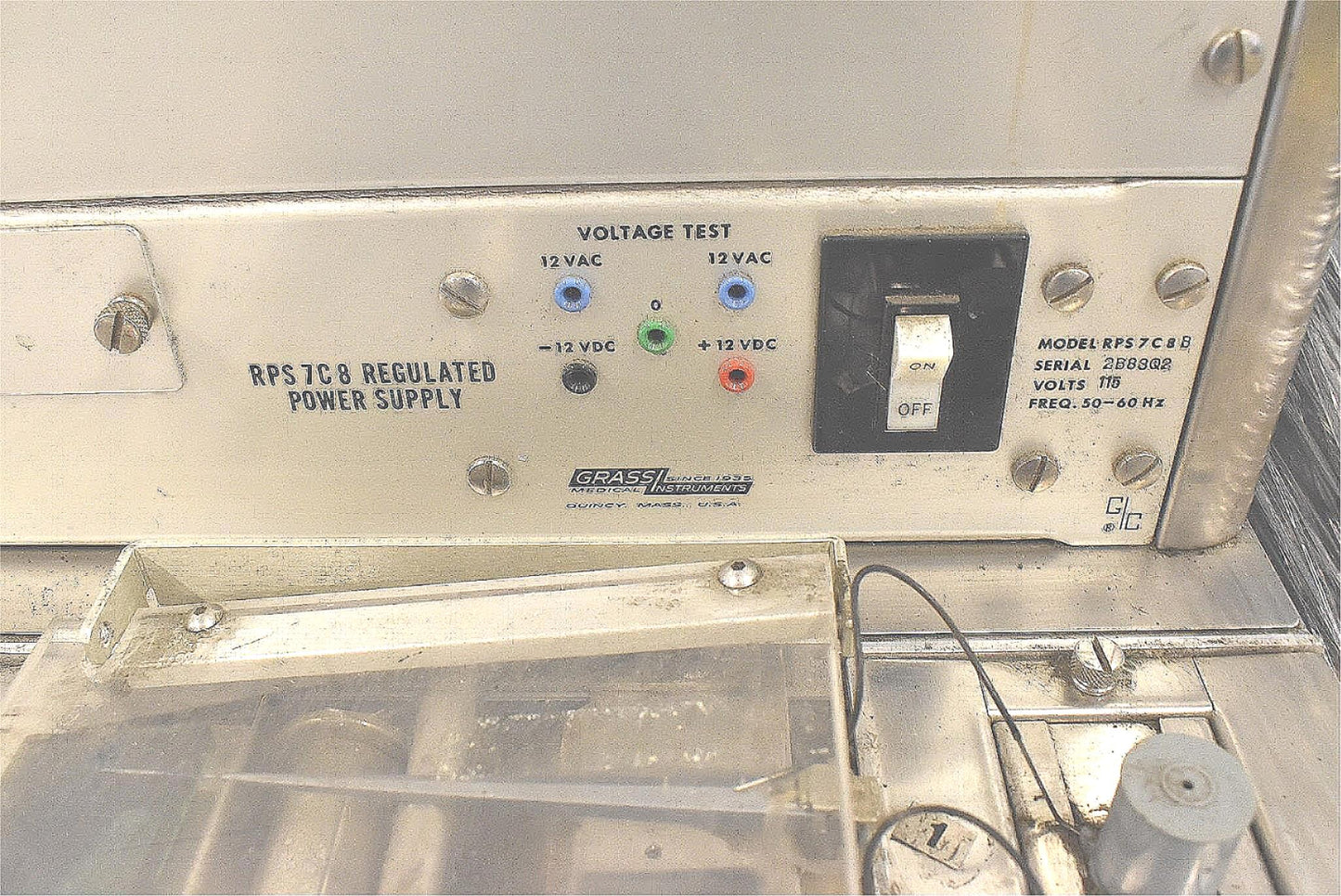 VINTAGE GRASS ® 7DA POLYGRAPH LIE DETECTOR MACHINE & EXTRA ACCESSORIES FREE SHIP