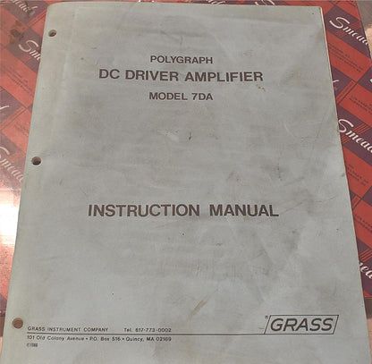 VINTAGE GRASS ® 7DA POLYGRAPH LIE DETECTOR MACHINE & EXTRA ACCESSORIES FREE SHIP