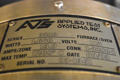 APPLIED TEST SYSTEMS Series 3210 SPLIT TUBE FURNACE 2200°F-1200°C MOUNT BRACKET
