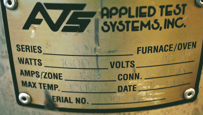 APPLIED TEST SYSTEMS Series 3210 SPLIT TUBE FURNACE 2200°F-1200°C MOUNT BRACKET