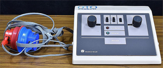MAICO MA25 PORTABLE AUDIOMETER HEARING TESTER PLUS AC ADAPTER / 90-DAY-WARRANTY