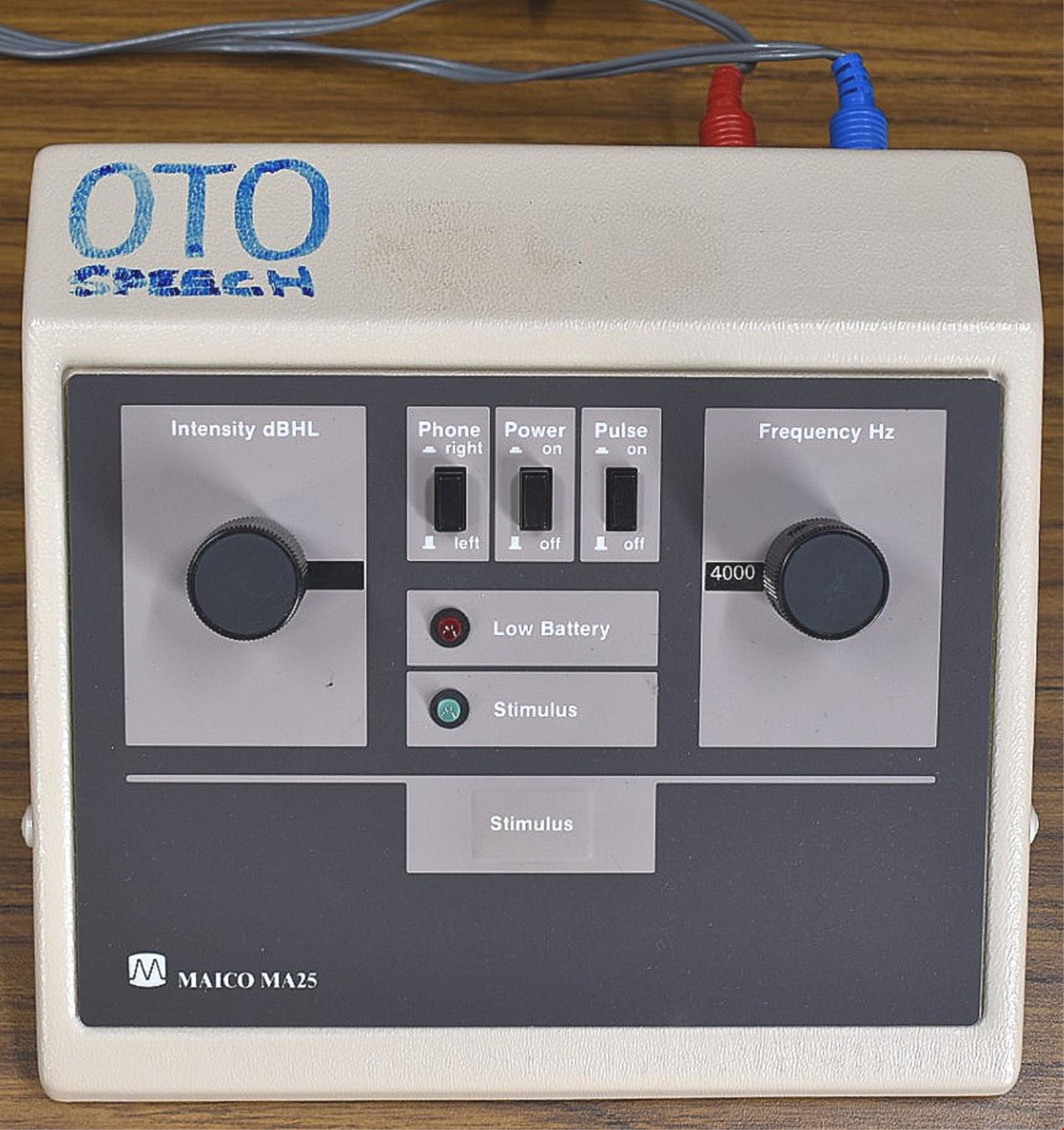 MAICO MA25 PORTABLE AUDIOMETER HEARING TESTER PLUS AC ADAPTER / 90-DAY-WARRANTY