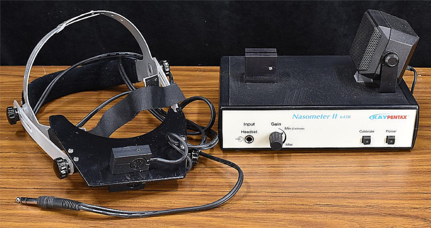KAY PENTAX NASOMETER II Model 6450 Nasality Speech Therapy Tester 90DAY WARRANTY