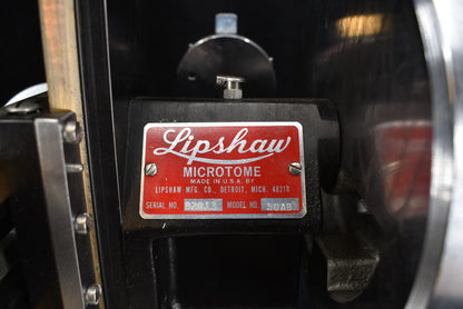 RARE COMPLETE VINTAGE LIPSHAW 50-AB MICROTOME KNIFE PLUS MANUAL EXTRAS FREE SHIP