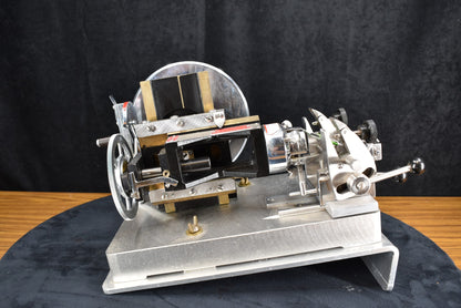 RARE COMPLETE VINTAGE LIPSHAW 50-AB MICROTOME KNIFE PLUS MANUAL EXTRAS FREE SHIP