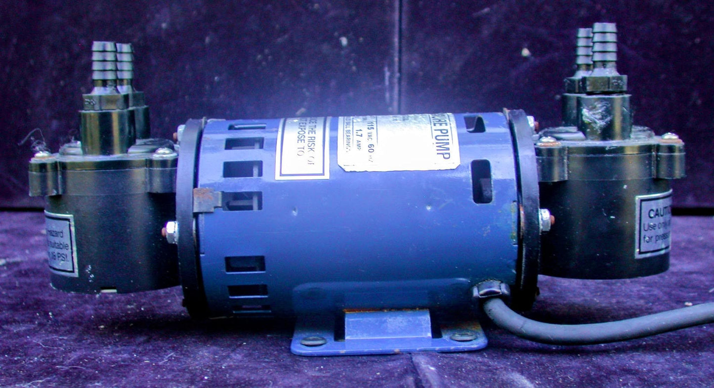 BARNANT SINGLE HEAD AIR CADET VACUUM PRESSURE PUMP MODEL 400-2901 115VAC 60HZ
